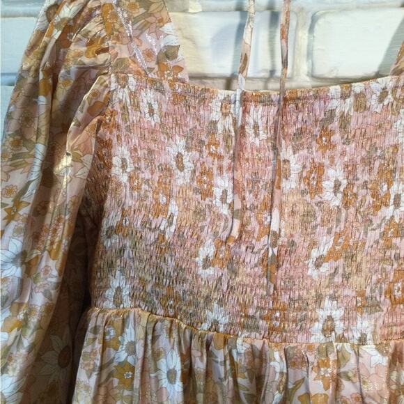 Vada Winter X Maverick Blythe Dress Shimmering Floral L - Picture 5 of 10